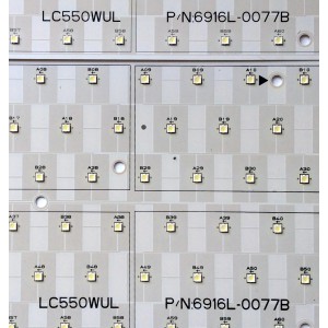 KIT DE LED`S PARA TV (8 PIEZAS) / VIZIO 6916L-0077B / LC550WUL / PANEL LC550WUL (SB)(M3) / MODELO VF550XVT1A